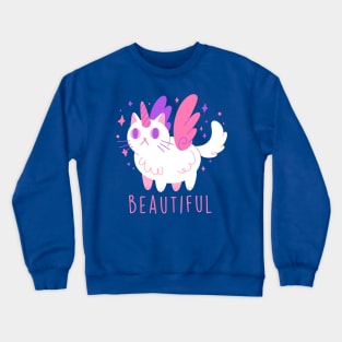 Beautiful Caticorn Crewneck Sweatshirt